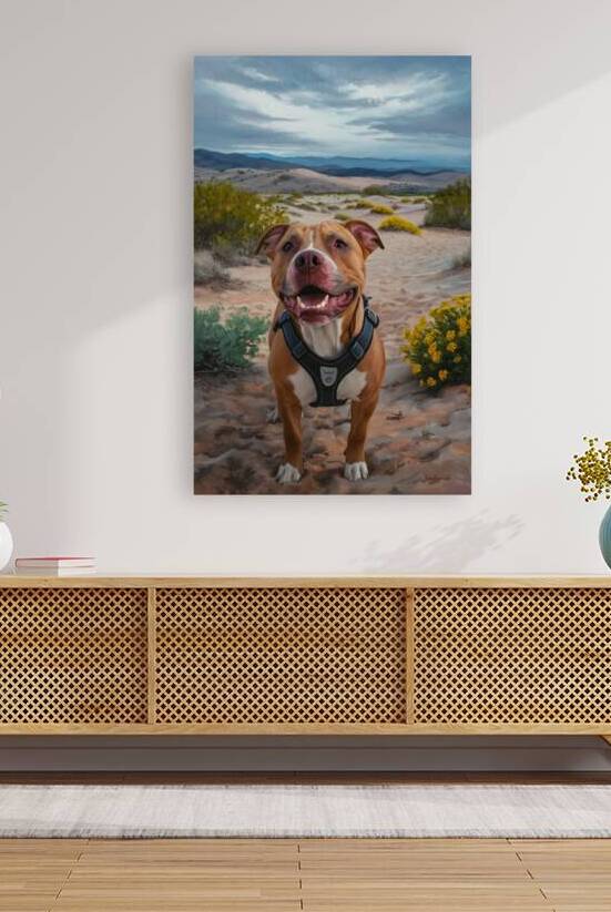 a vibrant oil painting capturing a curious  by KH ALSAWY