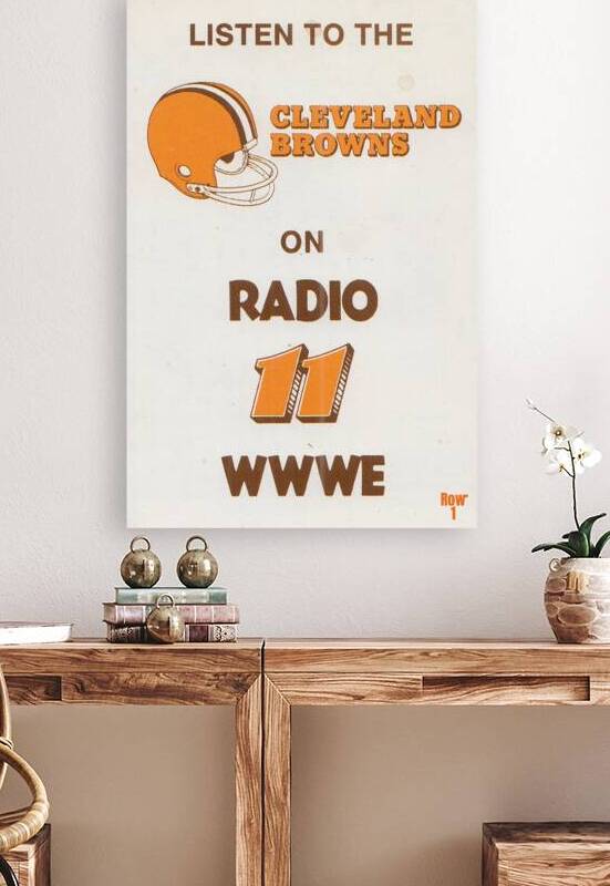 2024 Black Friday Sports Gifts | 1985 Browns Radio Ad Art by Row One Brand