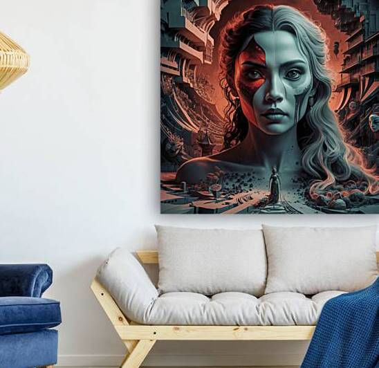 a detailed and artistic portrayal of a woman s face by omar hassan