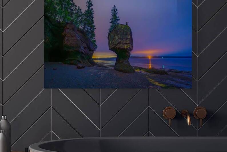 Night Low Tide by Geoffrey Prior