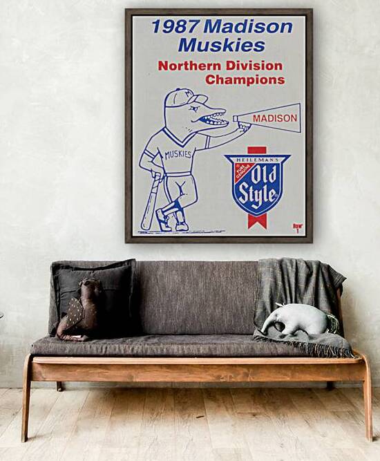 1987 Madison Muskies Art by Row One Brand