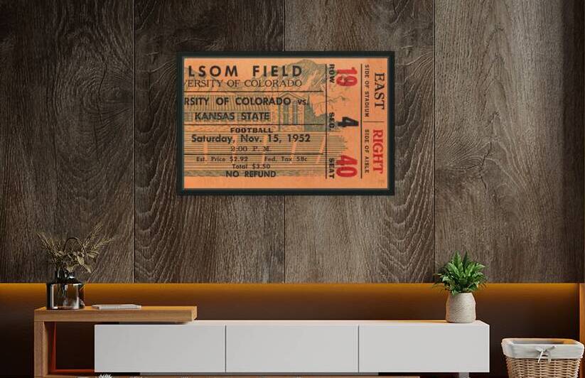 1952 Colorado Football Ticket Art by Row One Brand