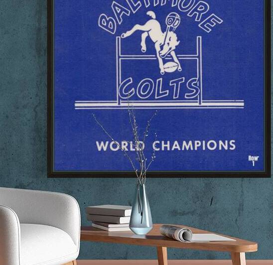 1960 Baltimore Colts Art by Row One Brand