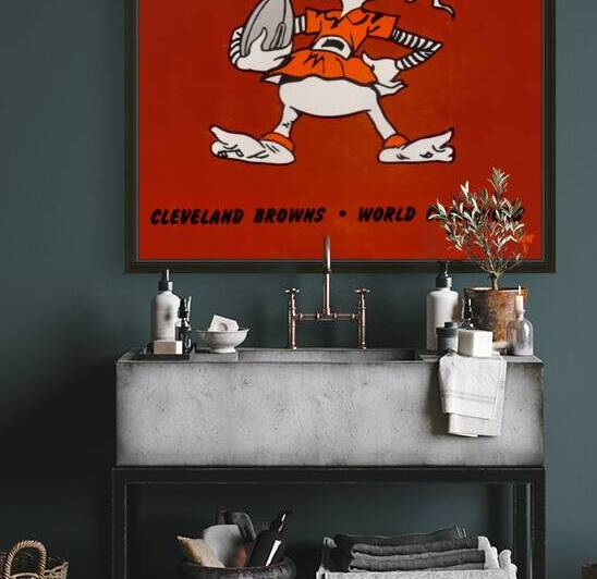 1956 Cleveland Browns Art by Row One Brand