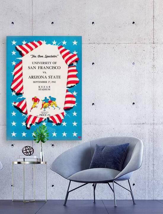 1942 Arizona State Bulldogs vs. San Francisco Dons by Row One Brand