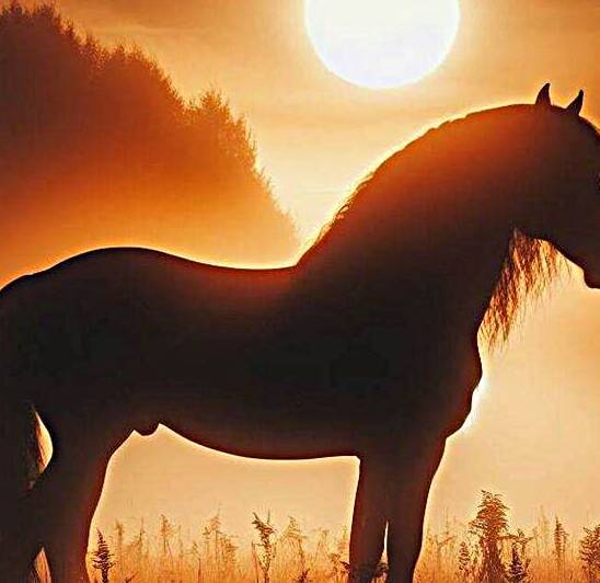 Noble Horse at Sunrise by dratef