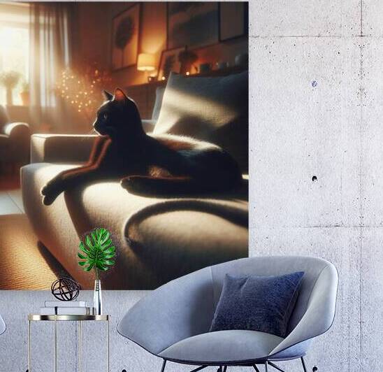 Elegant Cat in a Sunbeam by dratef