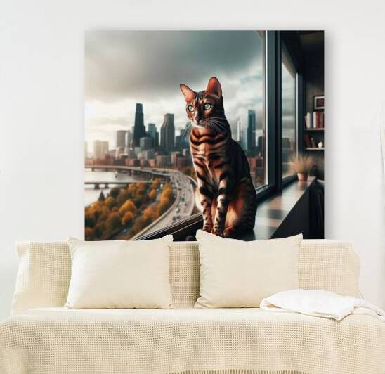 Exotic Cat in an Urban Jungle by dratef