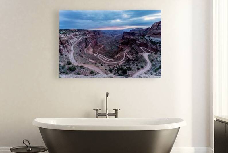 Shafer Road Canyonlands Before Sunrise by Jennifer White