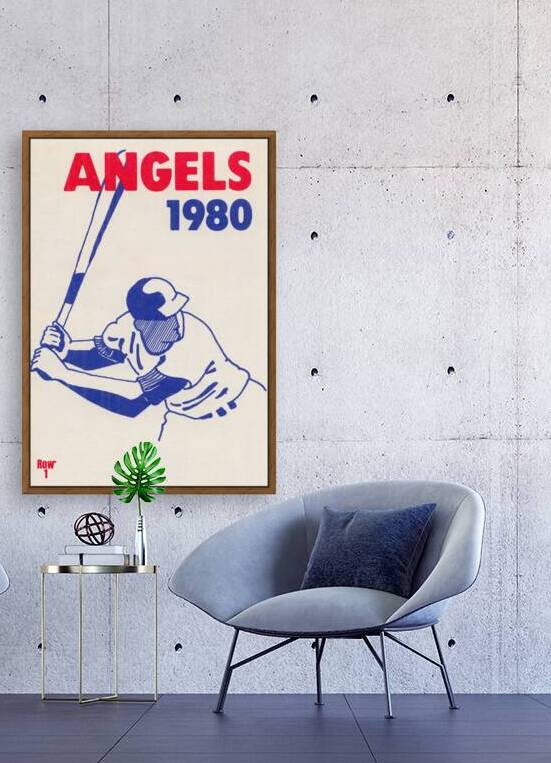 1980 California Angels Art by Row One Brand