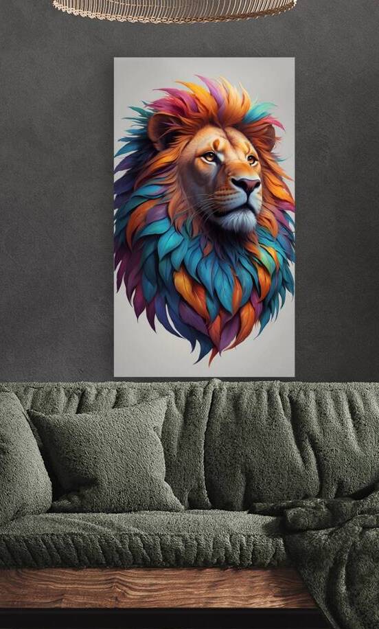 Digital lion  by matea Designs