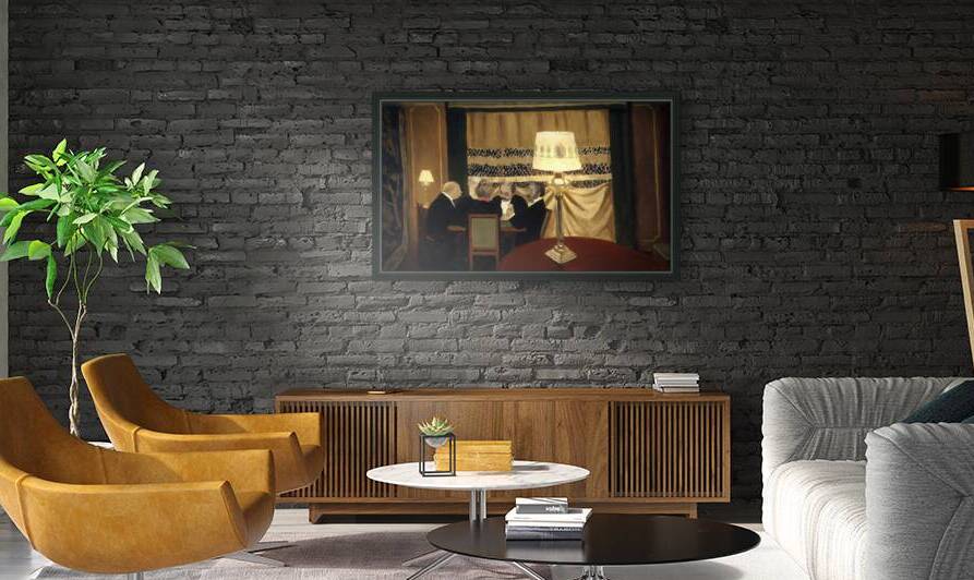 1902 Poker Game Art by Row One Brand