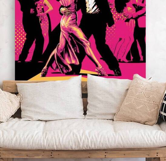 Pulp Fiction Dance Set 2 Pink Art Print Art Print by issam
