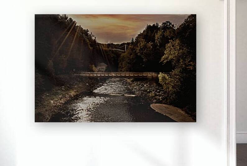 11316  Power Station on the Coaticook River by John Gilsenan 