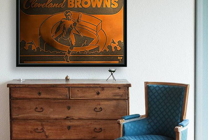 Cleveland Browns Ticket Stub Remix Art by Row One Brand