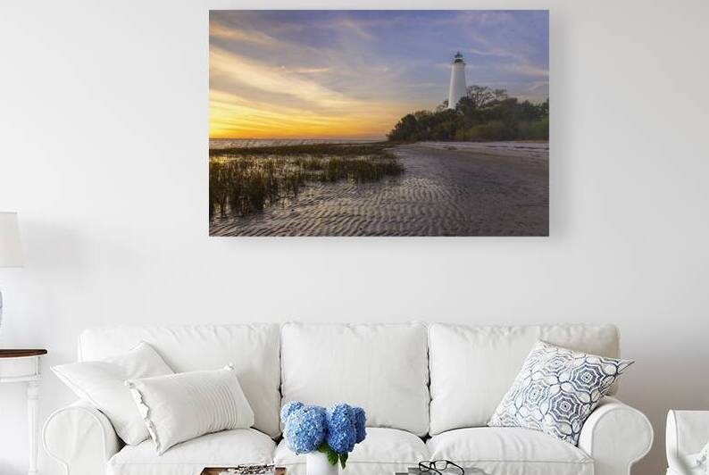 Sunset at St. Marks Lighthouse by Andy Crawford