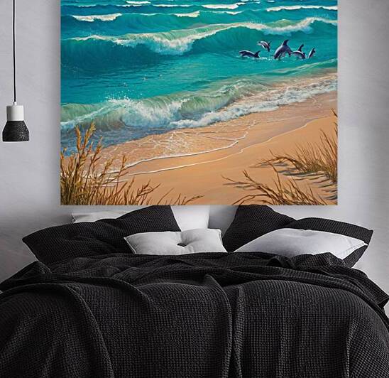 a stunning vibrant illustration of the sea s beau by hedi garssallah