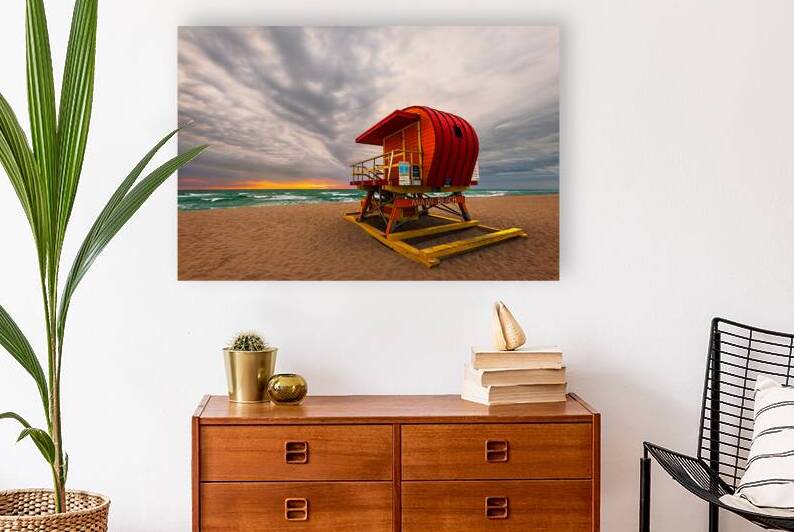 Stormy Morning on Miami Beach by Andy Crawford