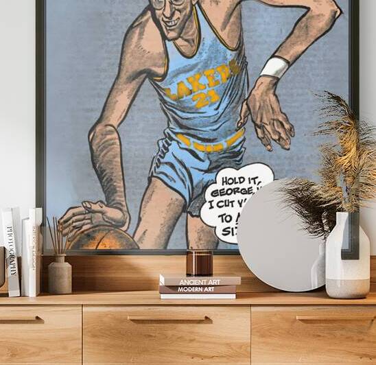 Minneapolis Lakers George Mikan Art by Row One Brand