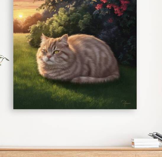 The Feline Majesty of Twilight by Helmy ELganaini