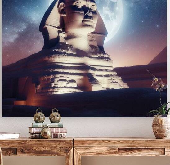 Mystical Sphinx under the Stars by dratef