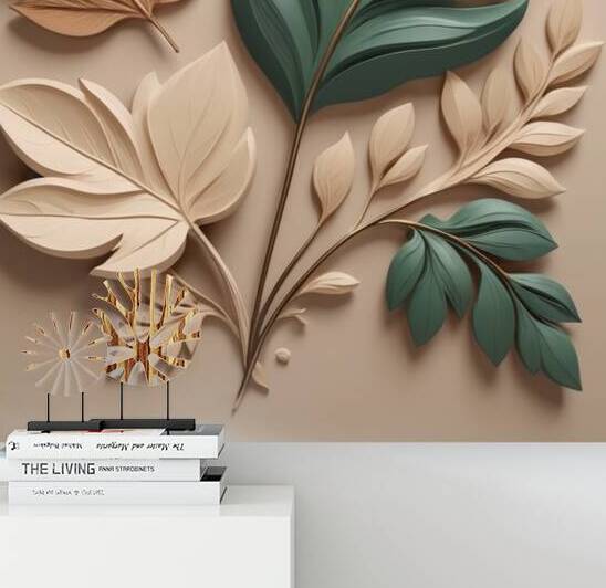 Minimalist-Abstract Leaf and Flower 1 by Adil Albalushi