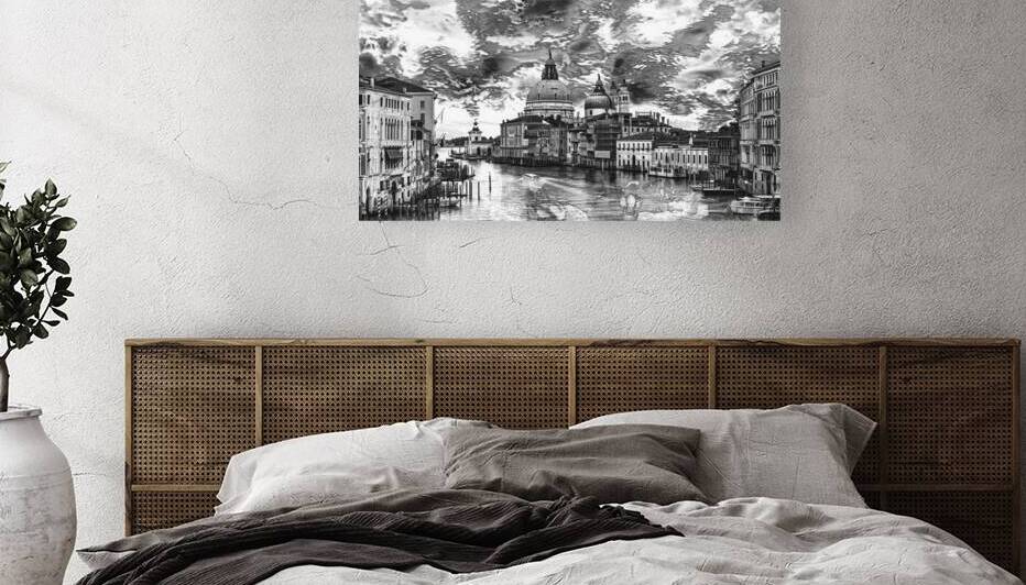 Capital Cities - Venice Black And White by SykArt Designs