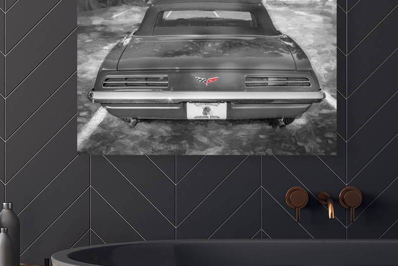 1969 Red Camaro Convertible X 10 by Rich Franco