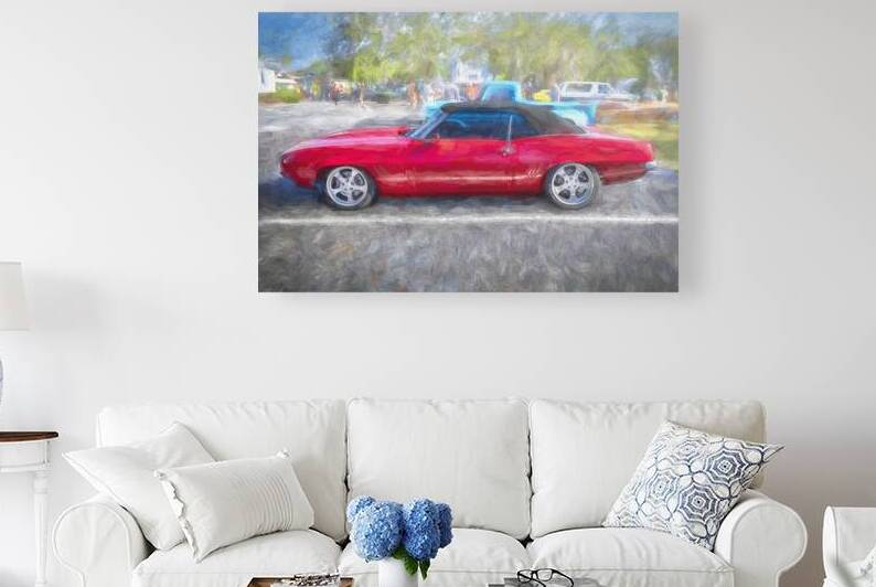 1969 Red Camaro Convertible X 11 by Rich Franco