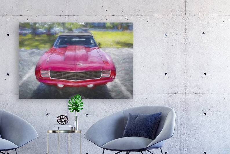 1969 Red Camaro Convertible X 15 by Rich Franco