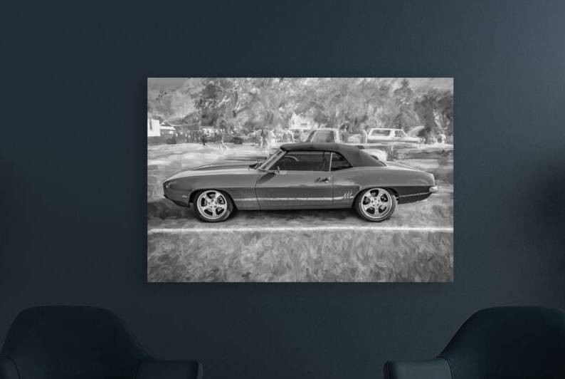 1969 Red Camaro Convertible X 16 by Rich Franco