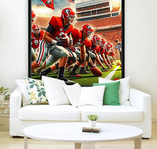 Georgia Football Warmup Art by Row One Brand