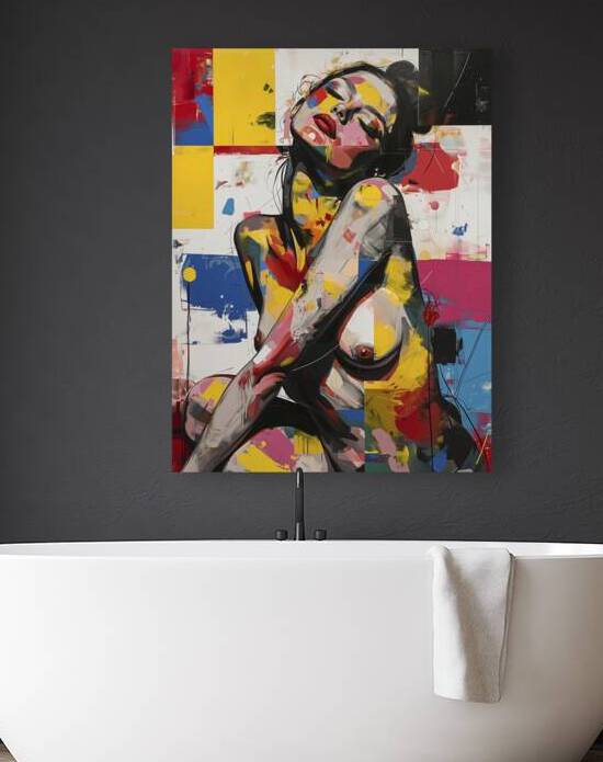 Mondrian Muse by pixel printsy