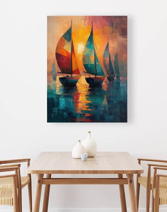 Sail Symmetry by pixel printsy