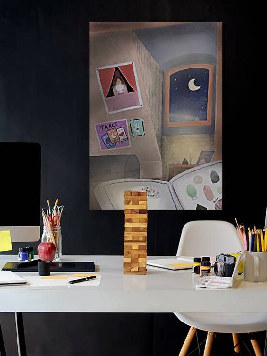 Lune et tarot  by KaRay Illustrations