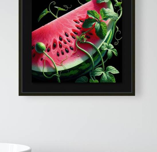 ai artist debra amerson plant pink watermelon cop by Debra Amerson