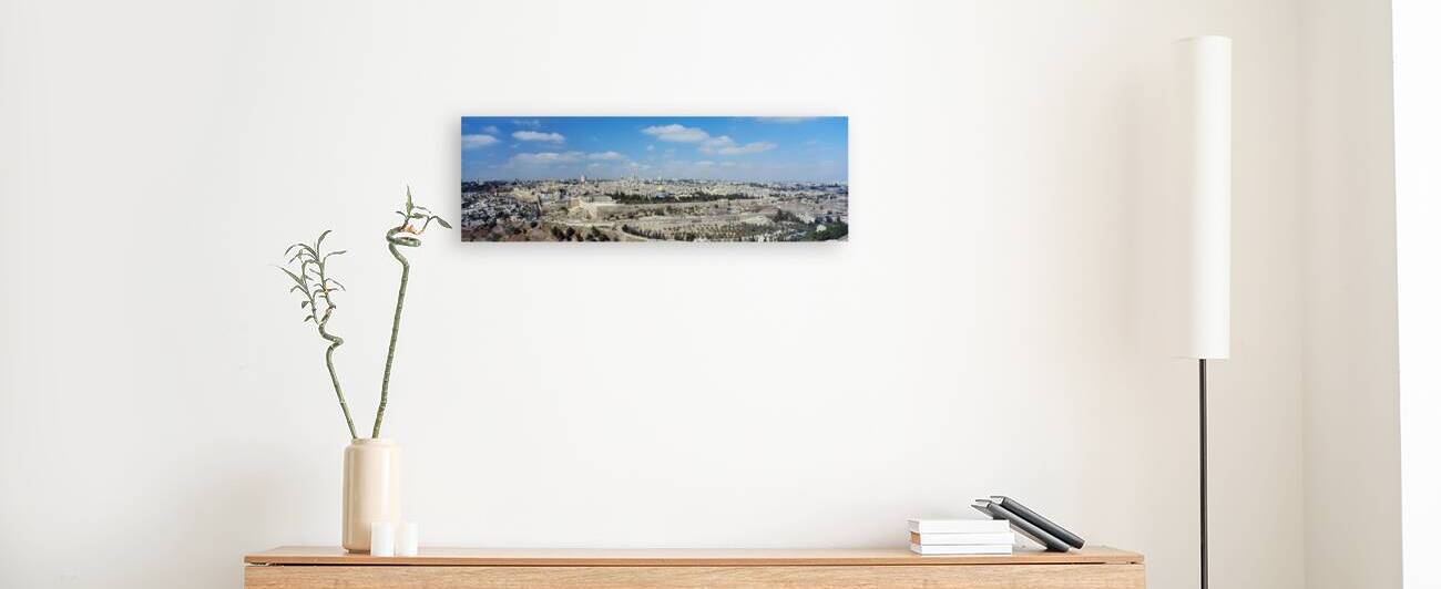 Aerial View Of The Western Wall Jerusalem Israel 48089 by Panoramic Images