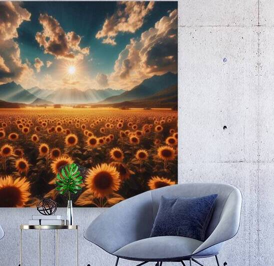 Field of Sunflowers by dratef