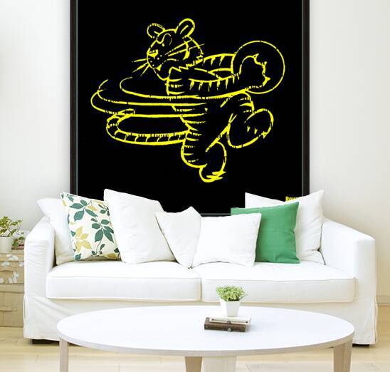 Vintage Missouri Tigers Basketball Art by Row One Brand