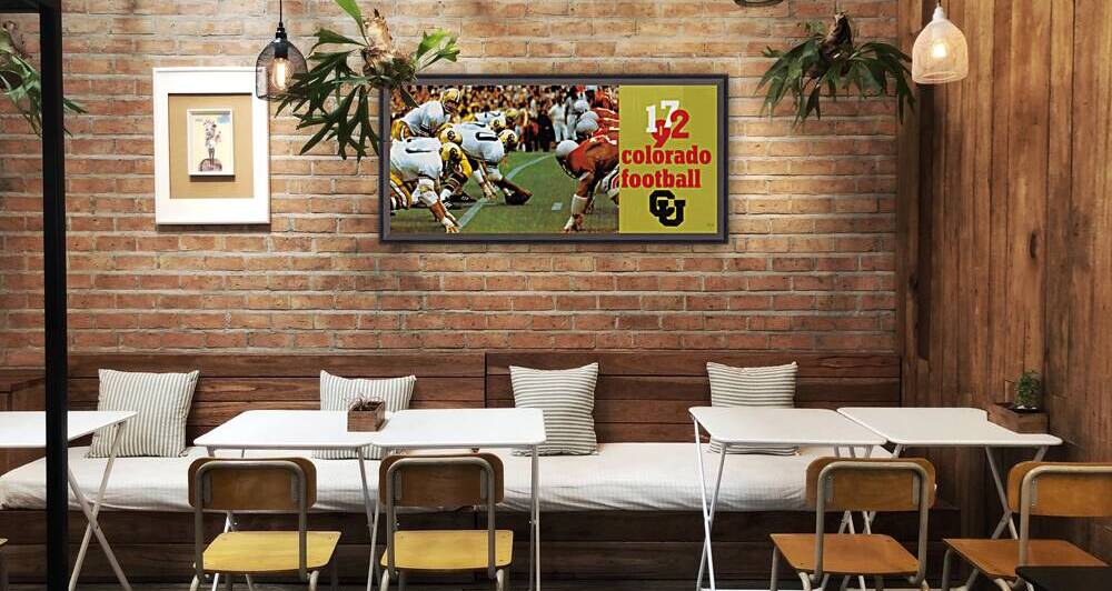1972 Colorado Football Art by Row One Brand