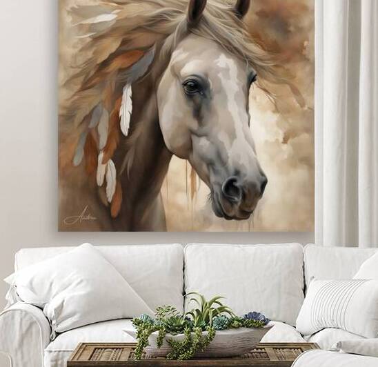 Palomino Bird Spirit by Andrea Record