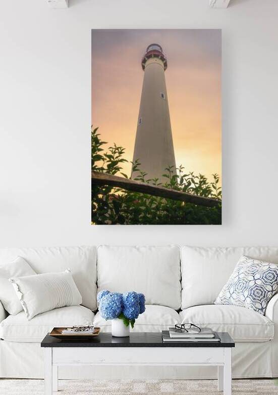 Looking Up at the Cape May Lighthouse Sunset by Jason Fink