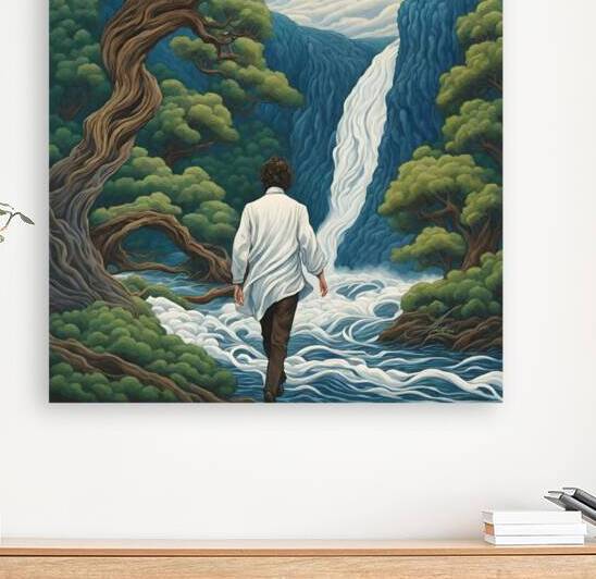 Falls at the Wild Sapphire River by Andrea Record