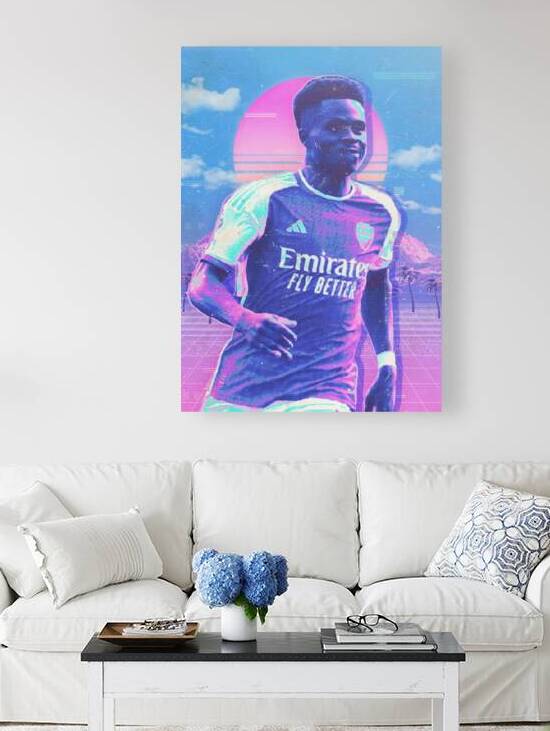 Retro Bukayo Saka Poster by RabbitSagitarius