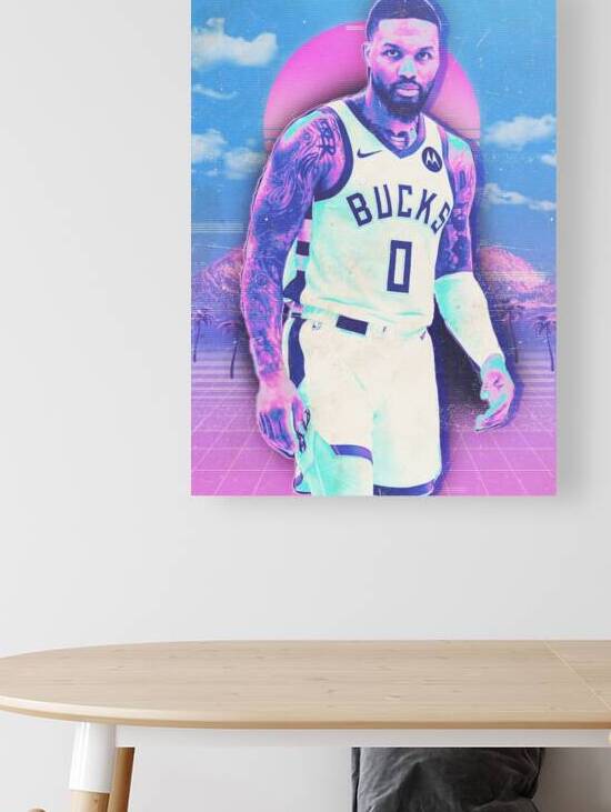 Retro Damian Lillard Poster by RabbitSagitarius