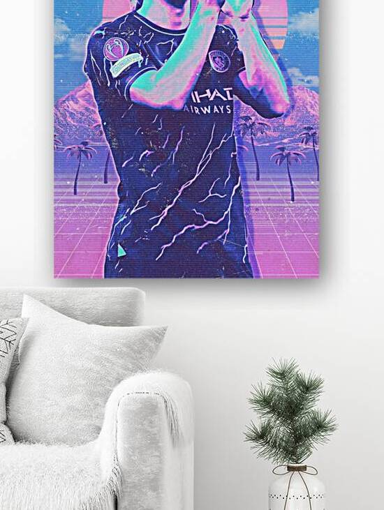 Retro Erling Haaland Poster by RabbitSagitarius