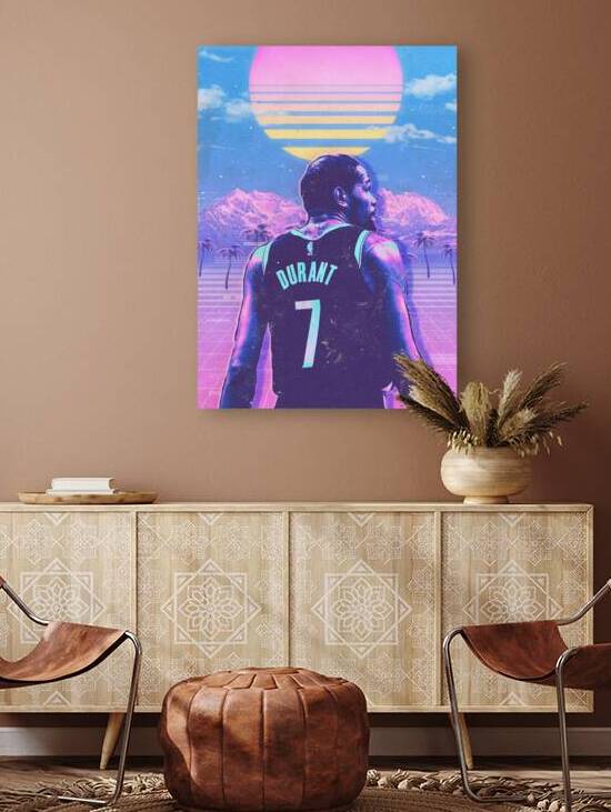 Retro Kevin Durant Poster by RabbitSagitarius