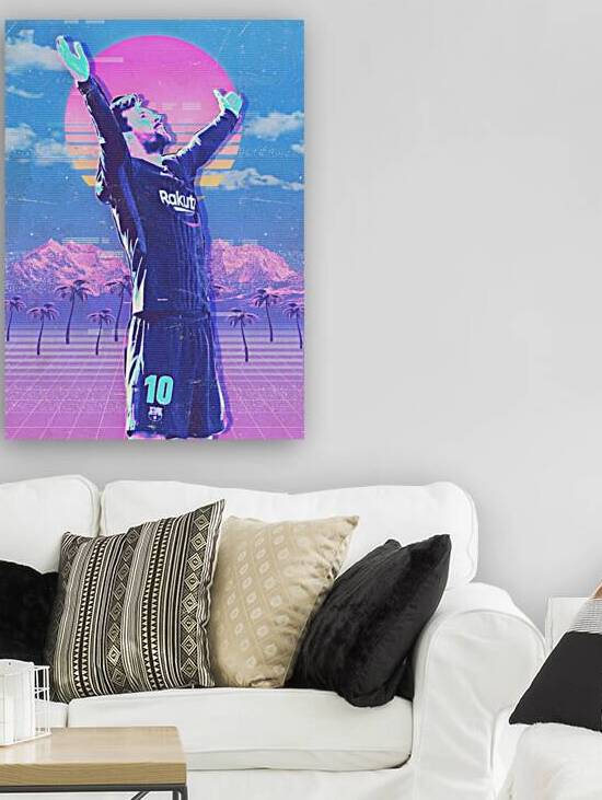 Messi Retro Poster by RabbitSagitarius