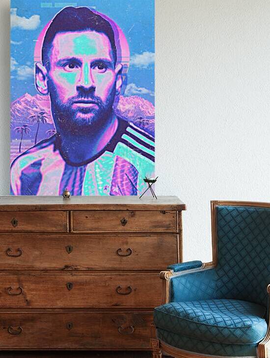 Messi Retro Poster by RabbitSagitarius