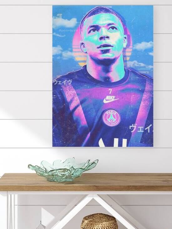 Kylian Mbappe Retro Poster by RabbitSagitarius